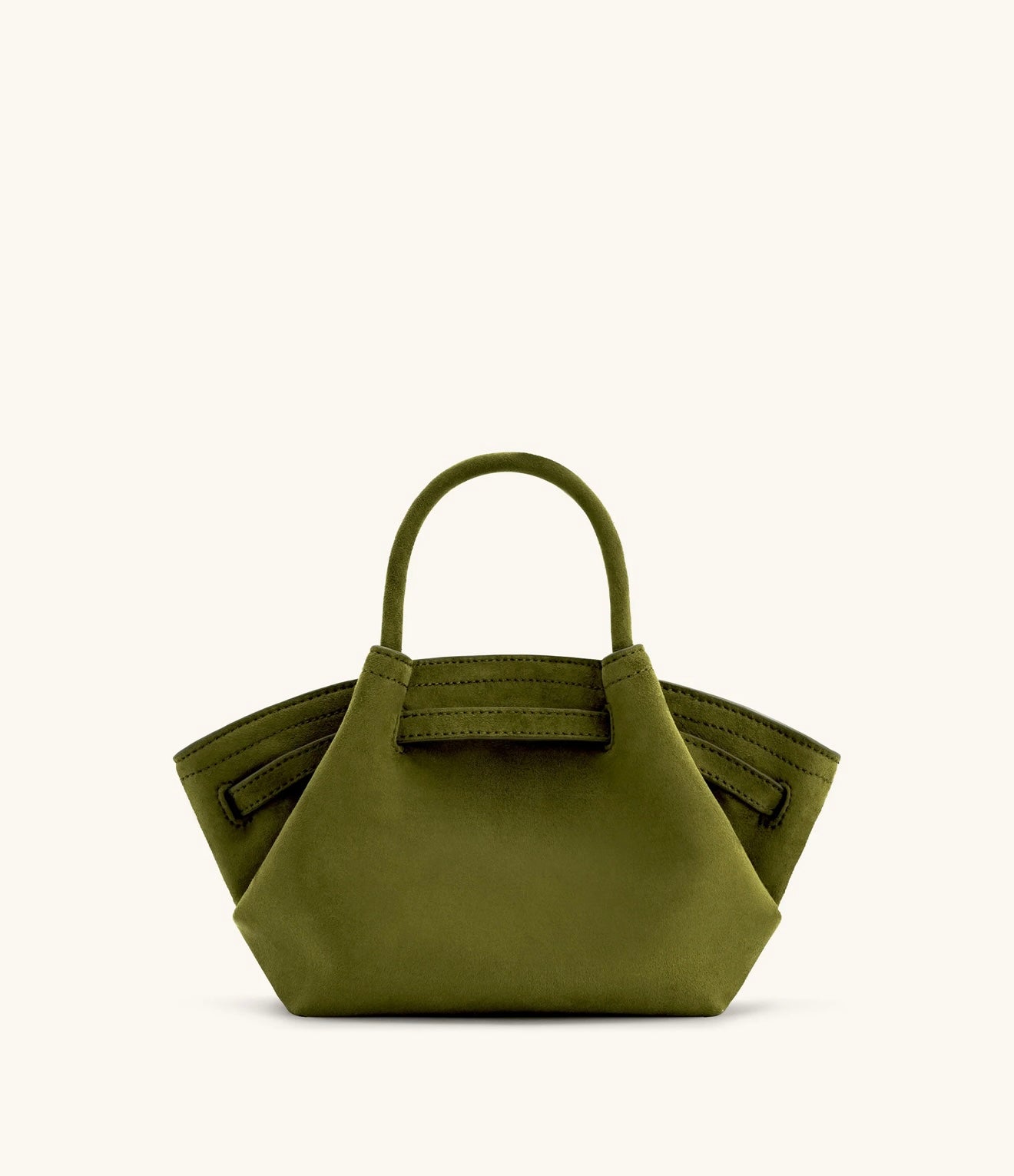 JW Pei Hana Mini Faux Suede Tote Bag (Dark Olive)