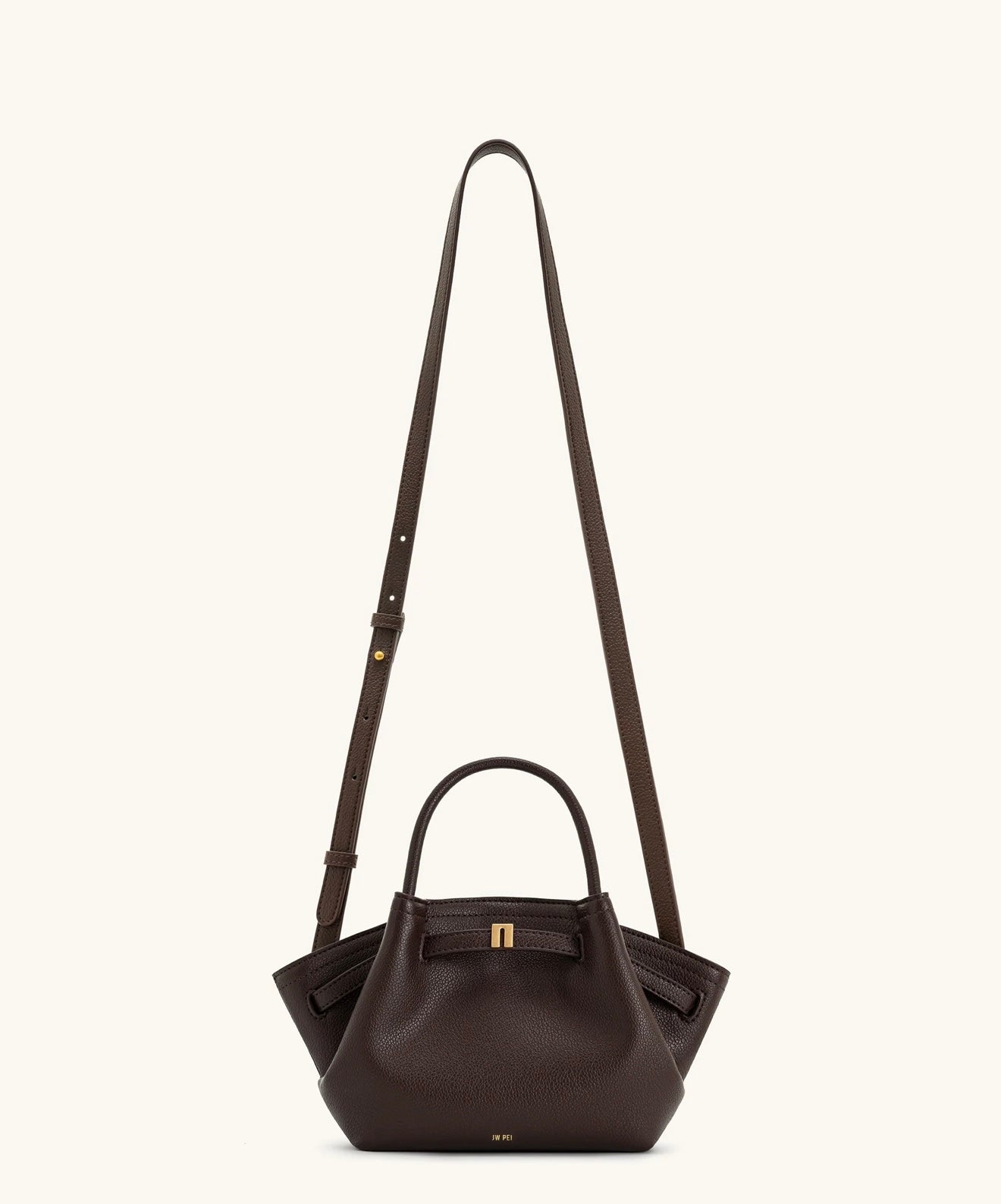 JW Pei Hana Mini Tote Bag (Dark Brown)
