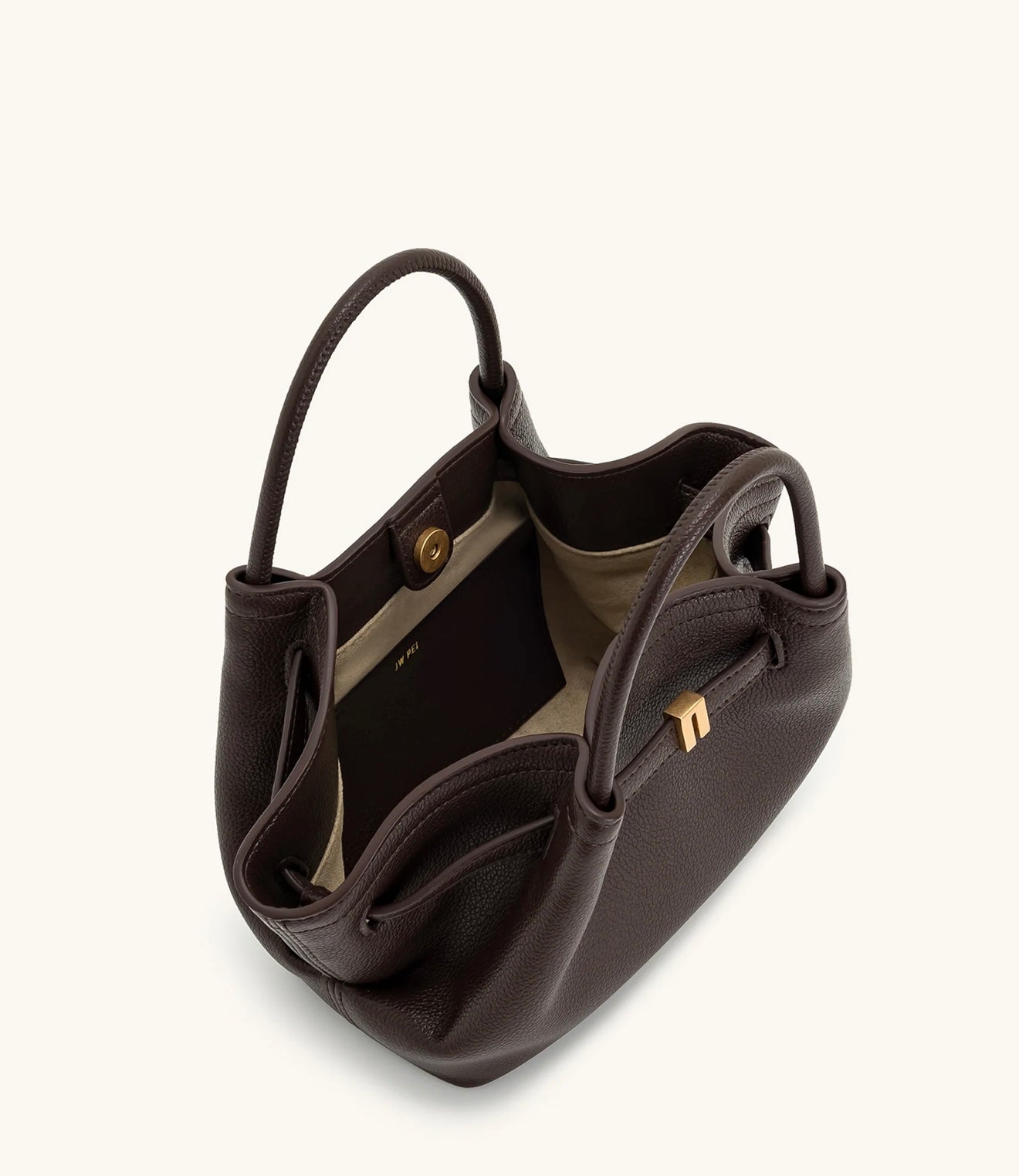 JW Pei Hana Mini Tote Bag (Dark Brown)