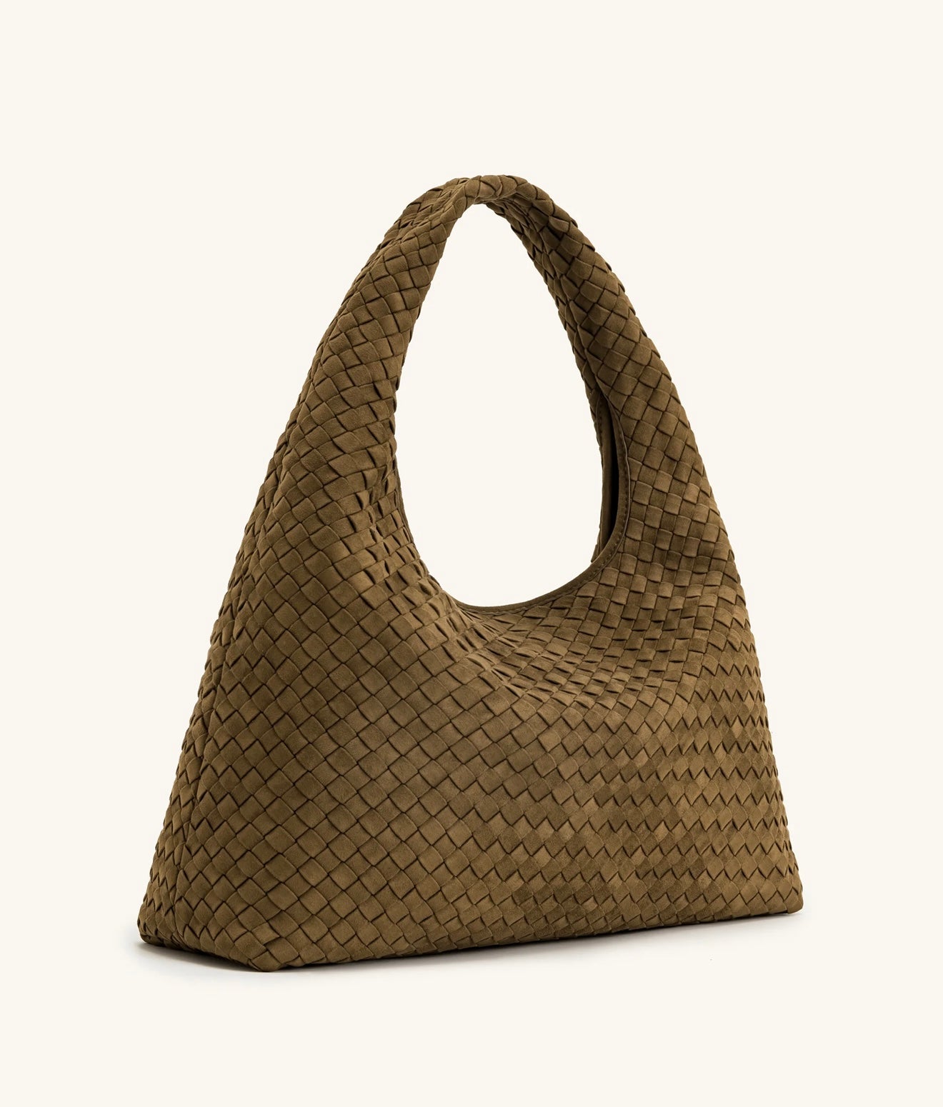 JW Pei Laura Woven Shoulder Bag (Olive Green)