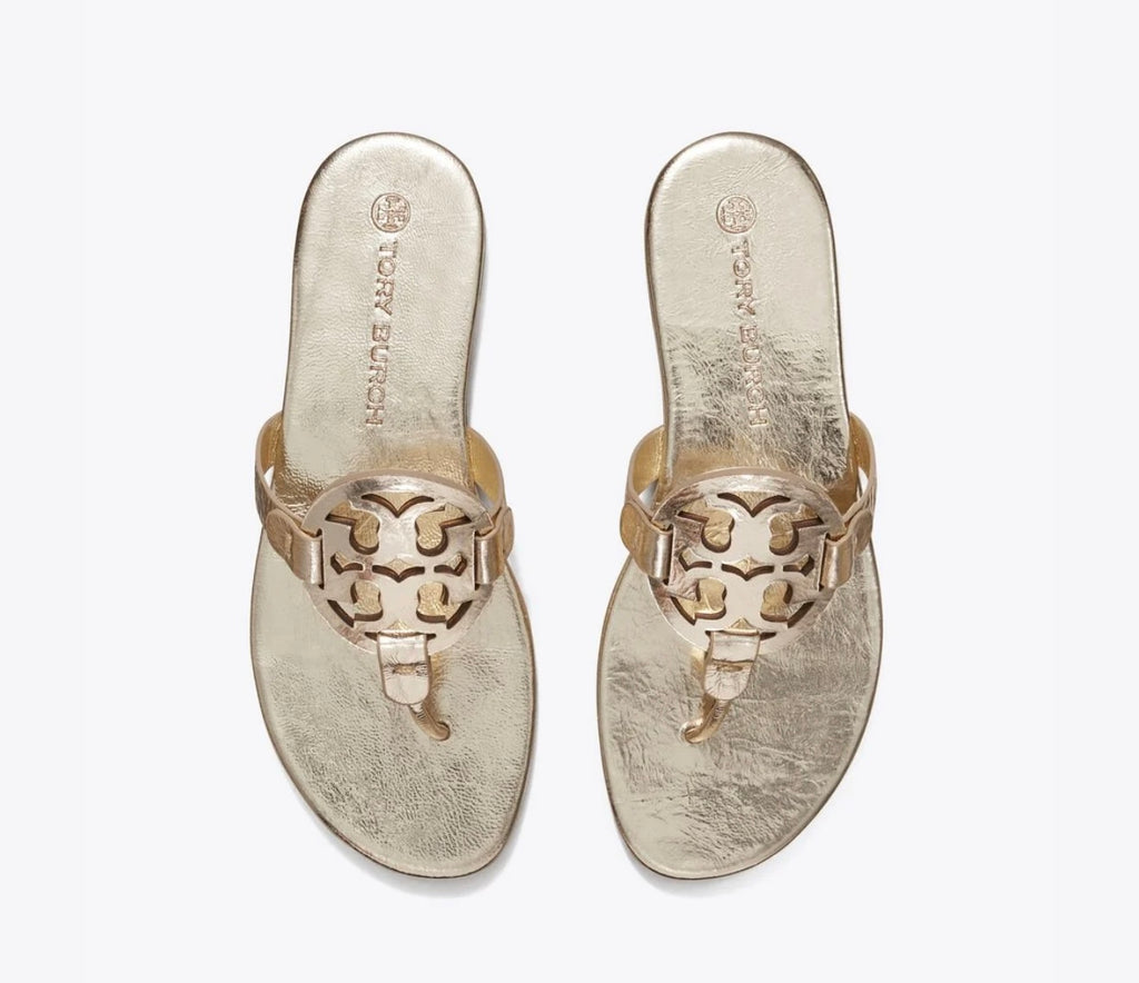 Tory Burch Miller Soft Metallic Sandal Spark Gold