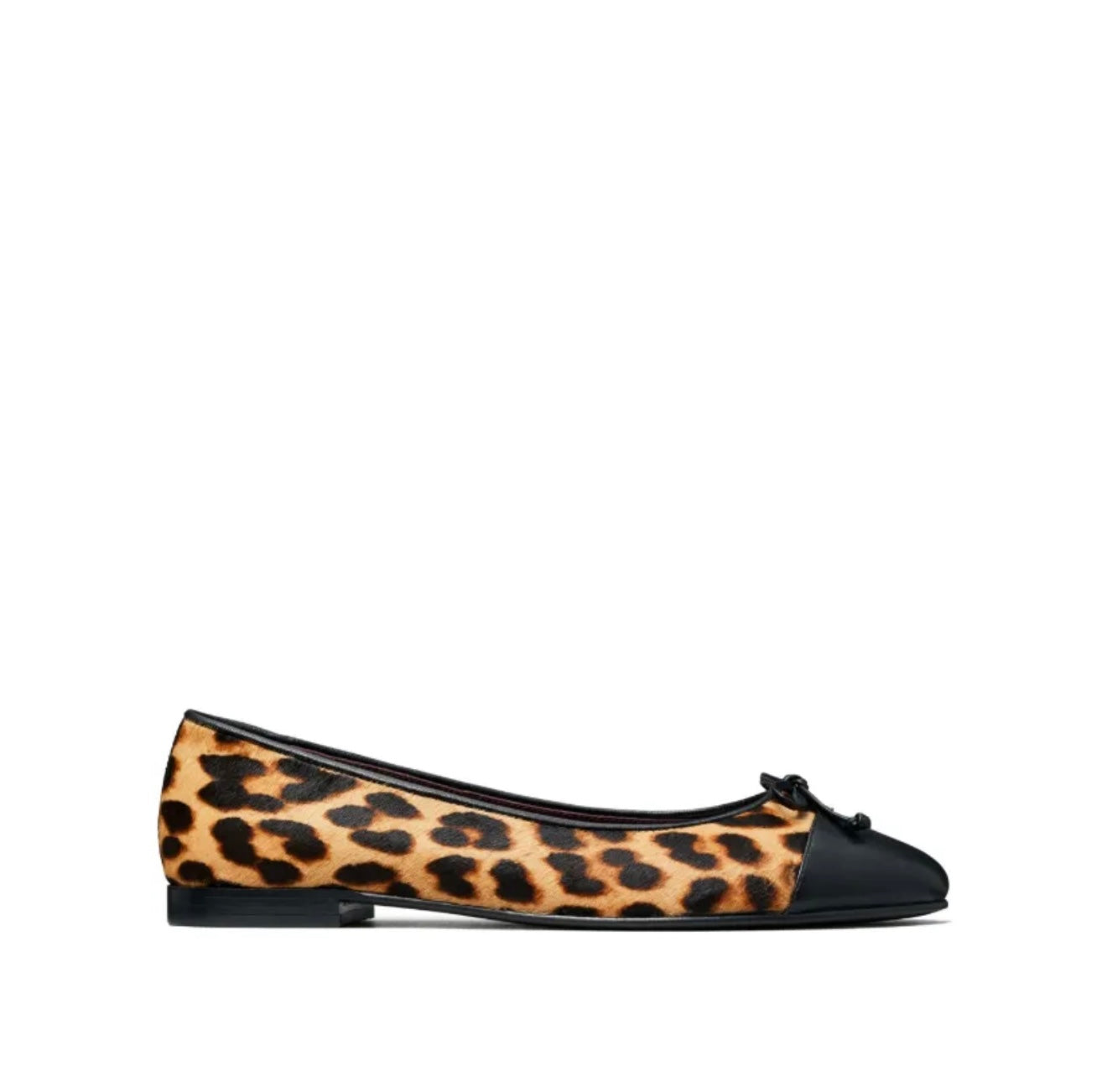 Tory Burch Cap-Toe Ballerina Flats Leopard Print
