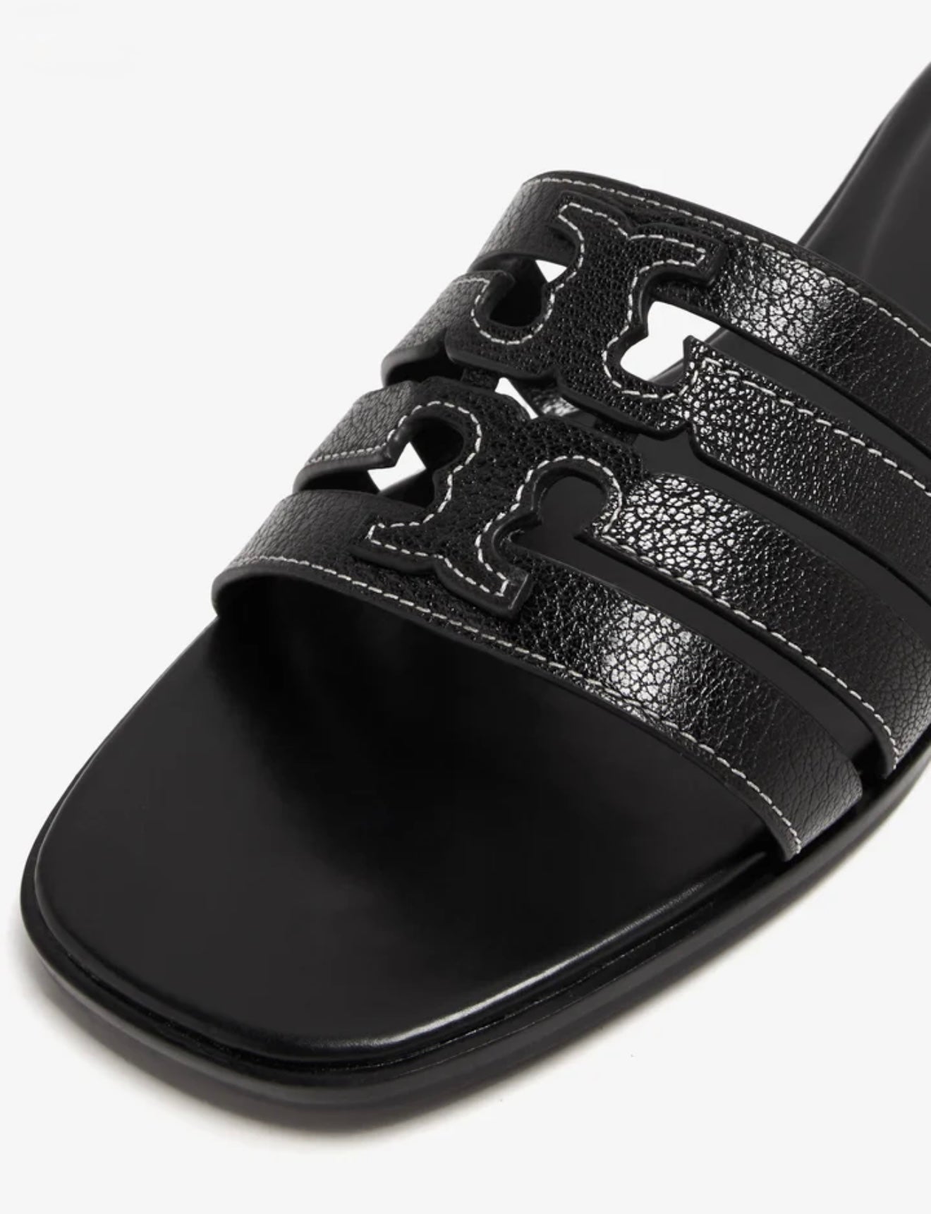 Tory Burch Ines Cage Slide Sandals (Black)