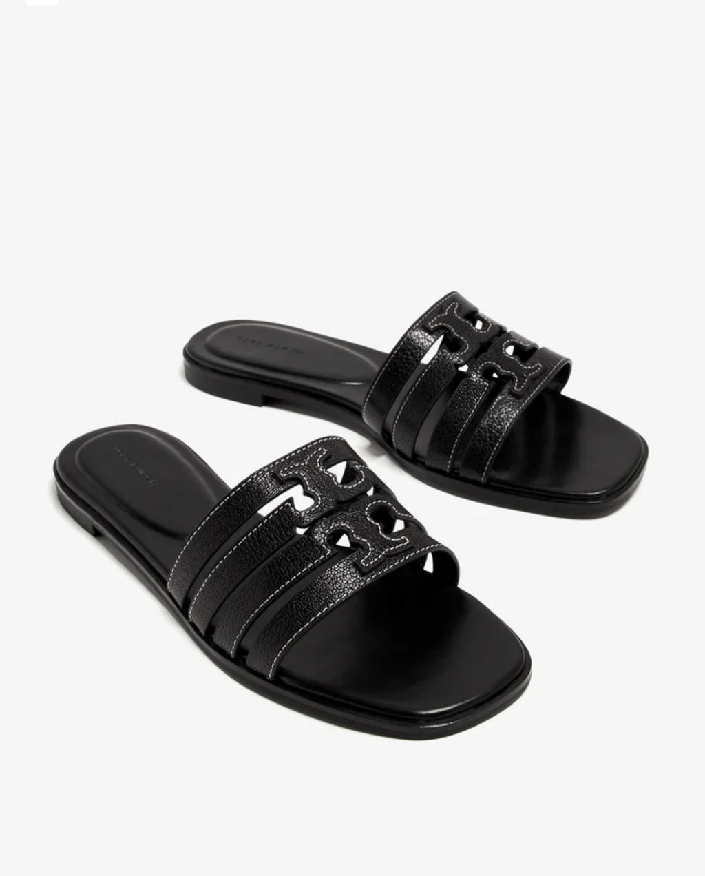 Tory Burch Ines Cage Slide Sandals (Black)