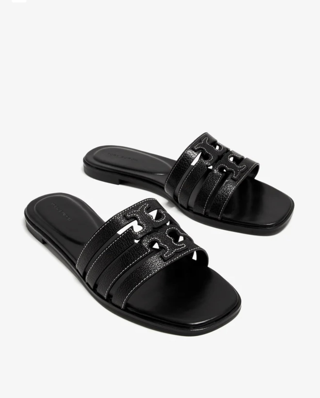 Tory Burch Ines Cage Slide Sandals (Black)