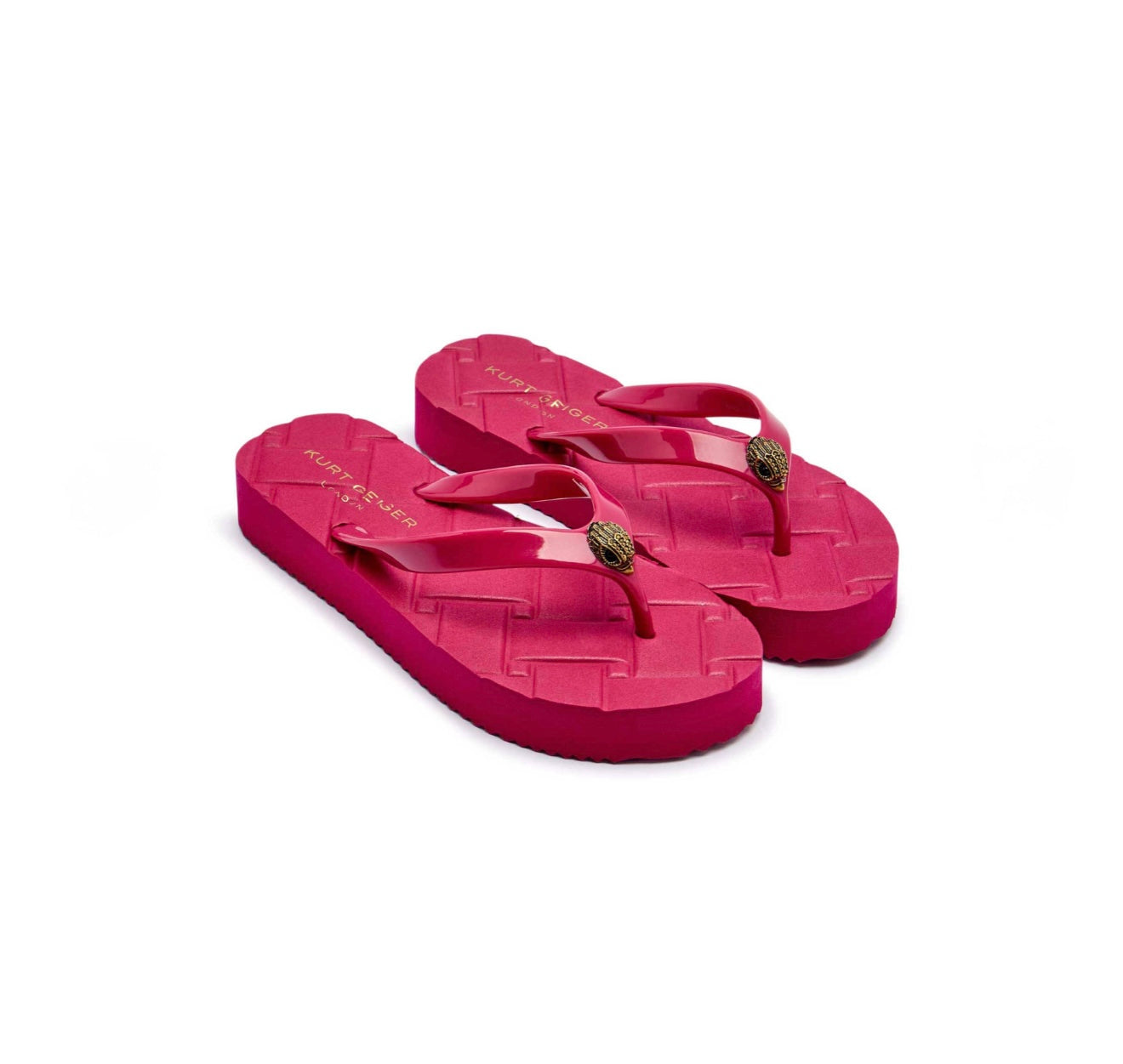 Kurt Geiger Kensington Quilted Rubber Platform Thong
