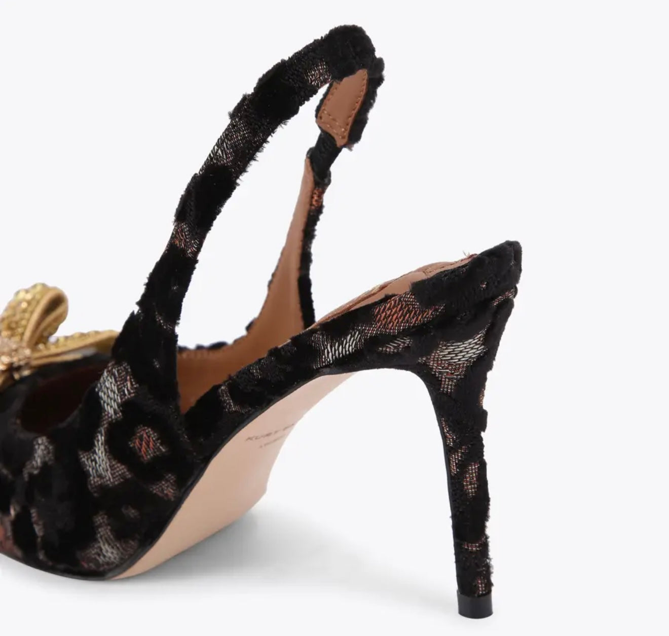 Kurt Geiger Belgravia Bow High Sling Back Heel