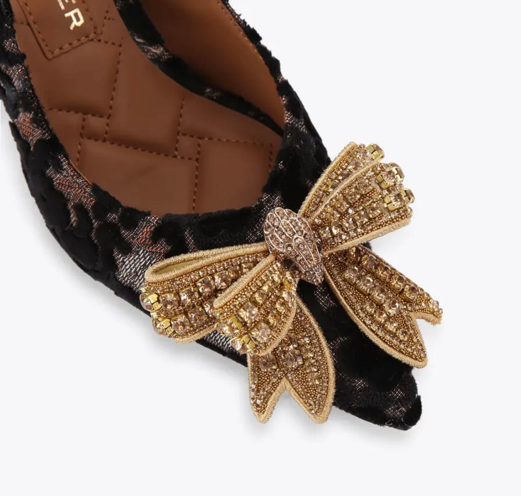Kurt Geiger Belgravia Bow High Sling Back Heel