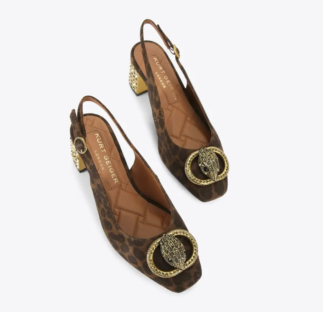Kurt Geiger Chelsea Block Sling Back Heel