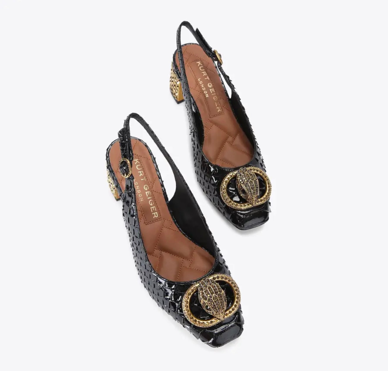 Kurt Geiger Chelsea Block Sling Back Heel