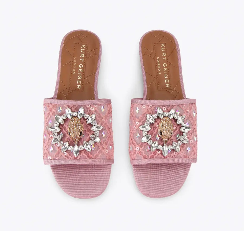 Kurt Geiger Chelsea Mesh Flat Sandals