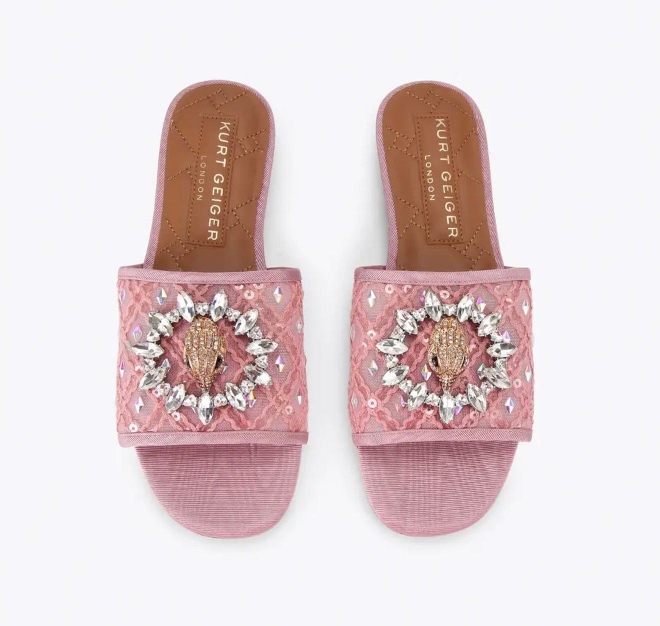 Kurt Geiger Chelsea Mesh Flat Sandals