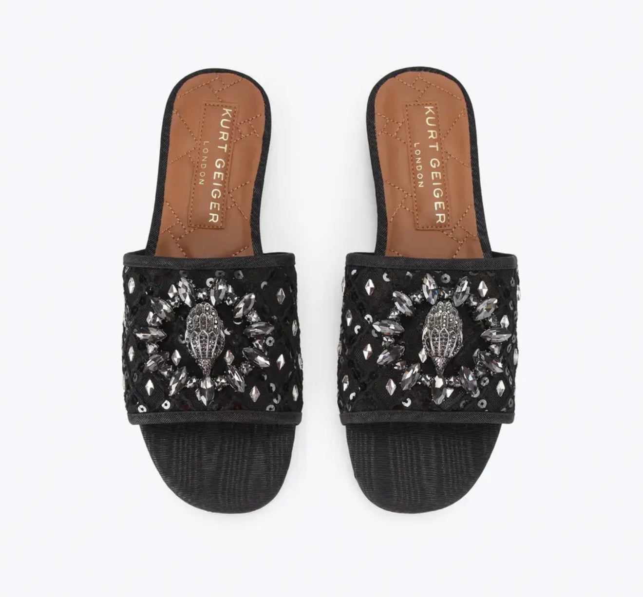Kurt Geiger Chelsea Mesh Flat Sandals