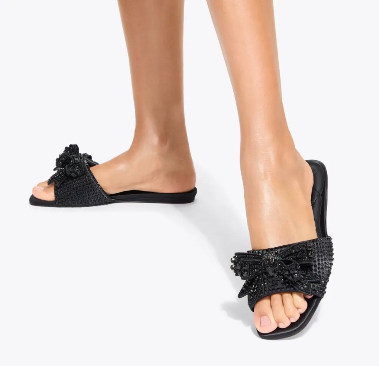 Kurt Geiger Kensington Bow Flat Sandal