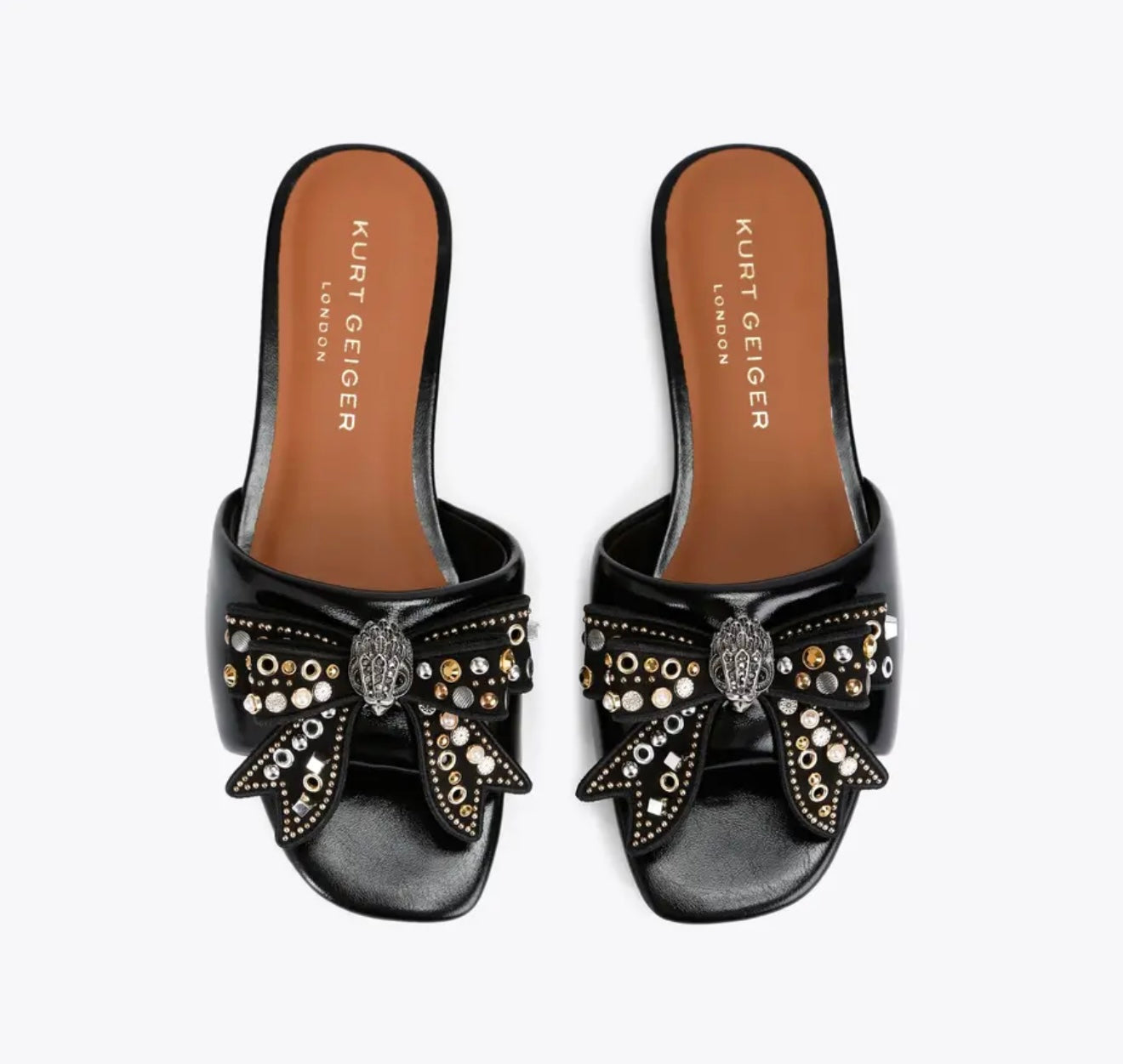 Kurt Geiger Kensington Bow Flat Sandals