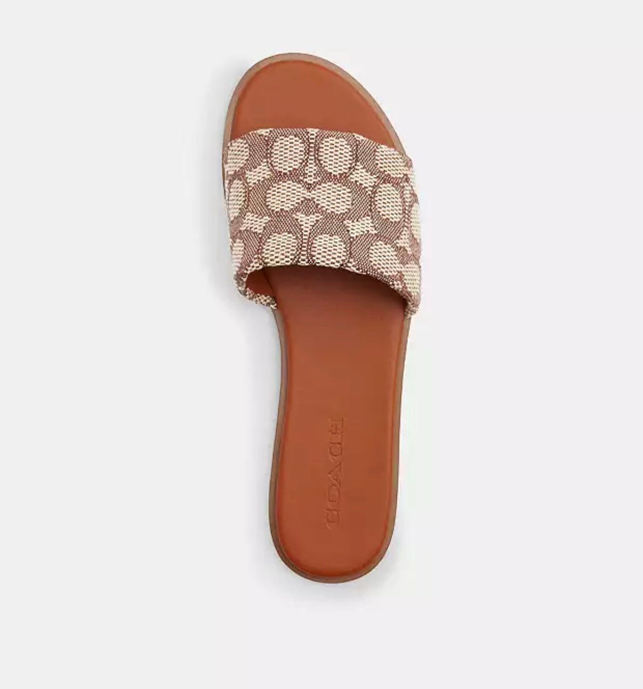 Coach Holly Sandal In Signature Textile Jacquard (Brown)