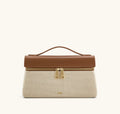 JW Pei Thea Top Handle Bag (Brown Canvas)