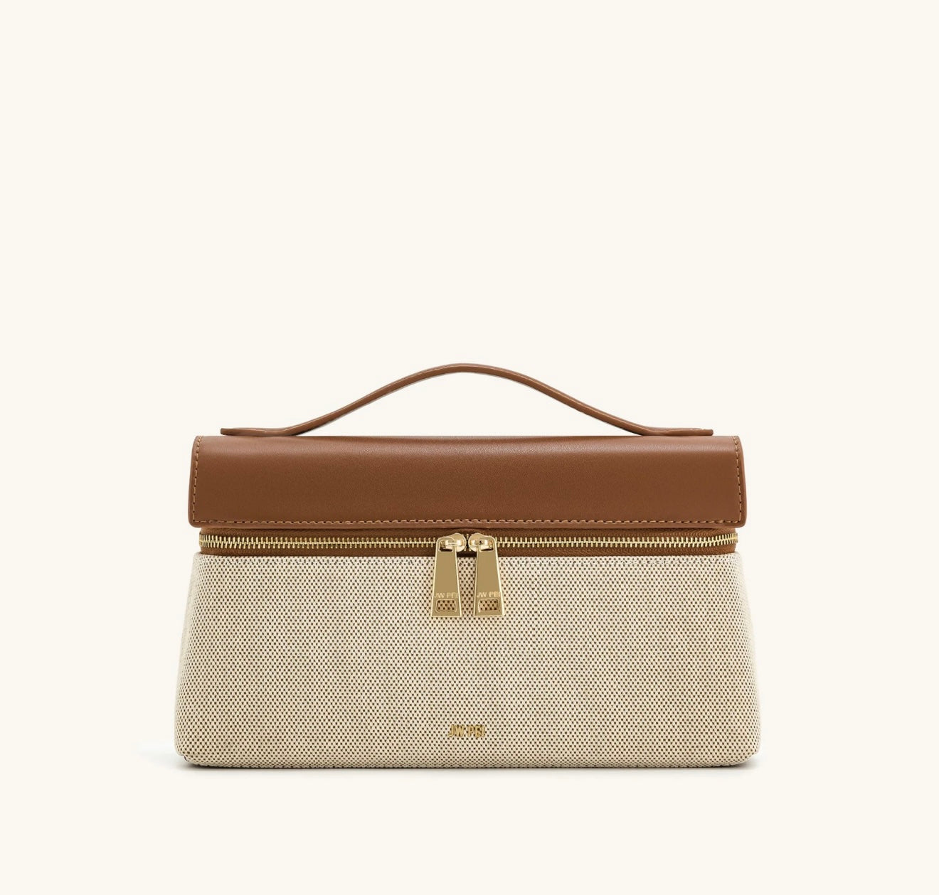 JW Pei Thea Top Handle Bag (Brown Canvas)