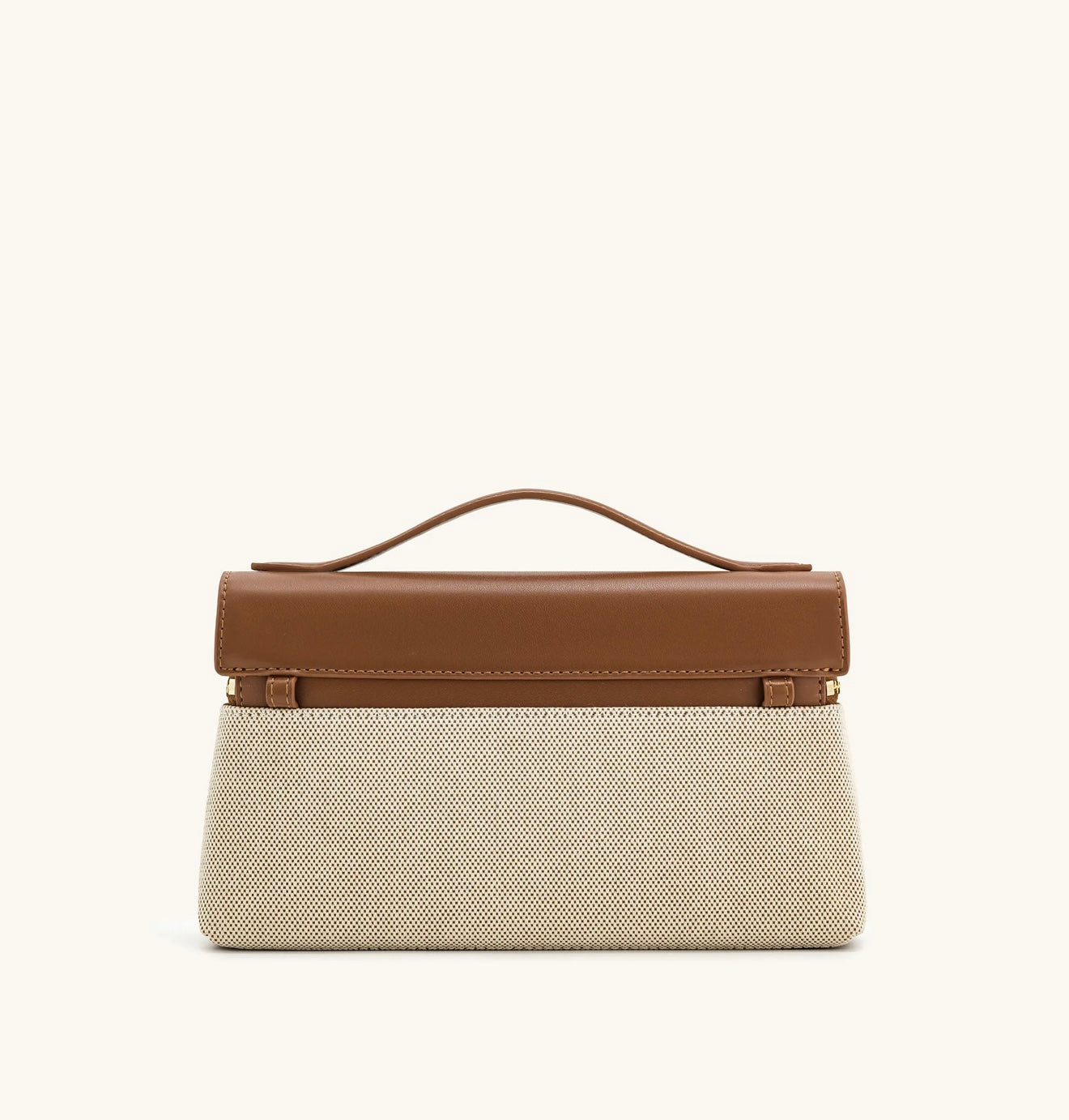 JW Pei Thea Top Handle Bag (Brown Canvas)