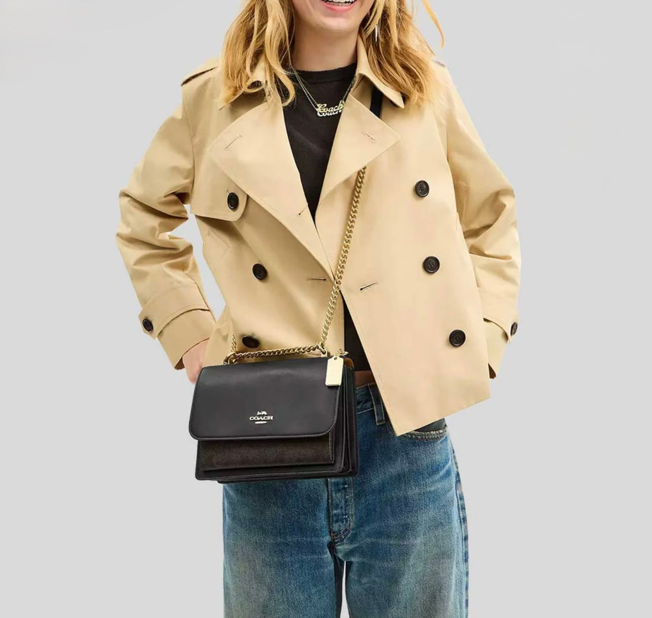 Coach Klare Crossbody in Signature Canvas (Walnut/Black)