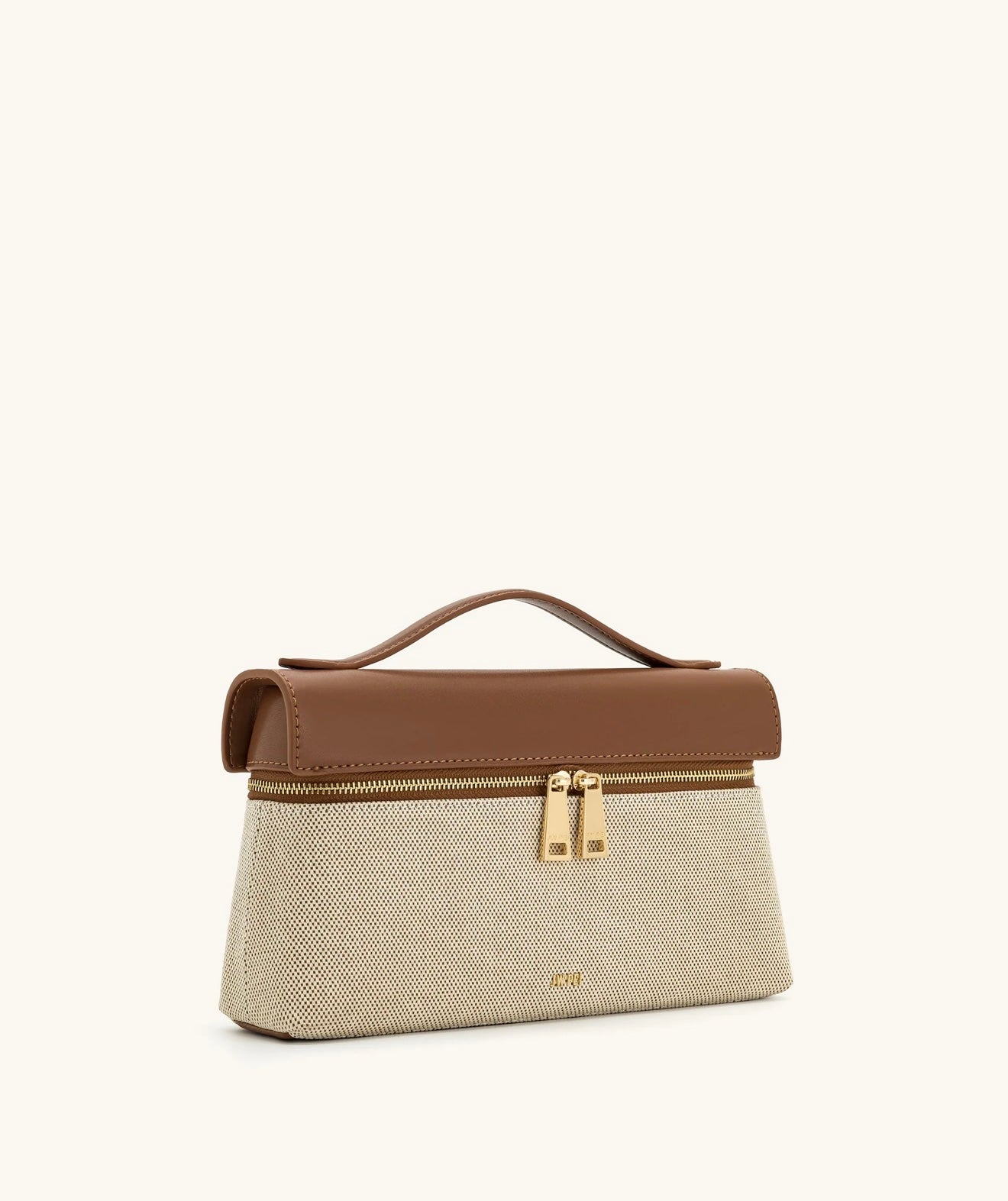 JW Pei Thea Top Handle Bag (Brown Canvas)