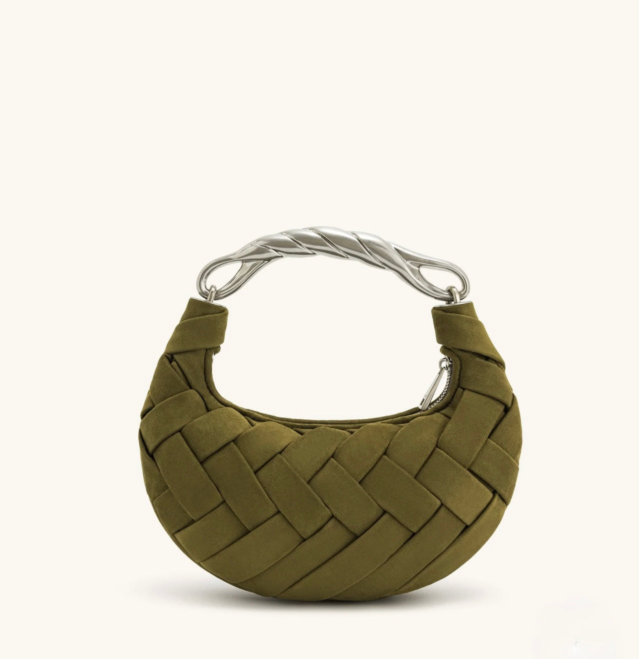 JW Pei Orla Weave Handbag (Dark Olive)