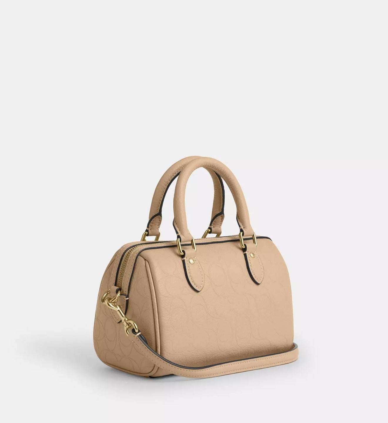 Coach Rowan Crossbody Bag in Signature Canvas (Gold/Oat)