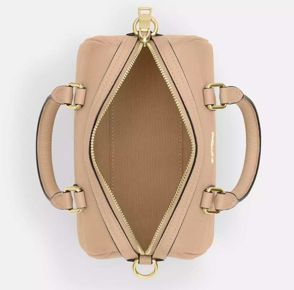 Coach Rowan Crossbody Bag in Signature Canvas (Gold/Oat)