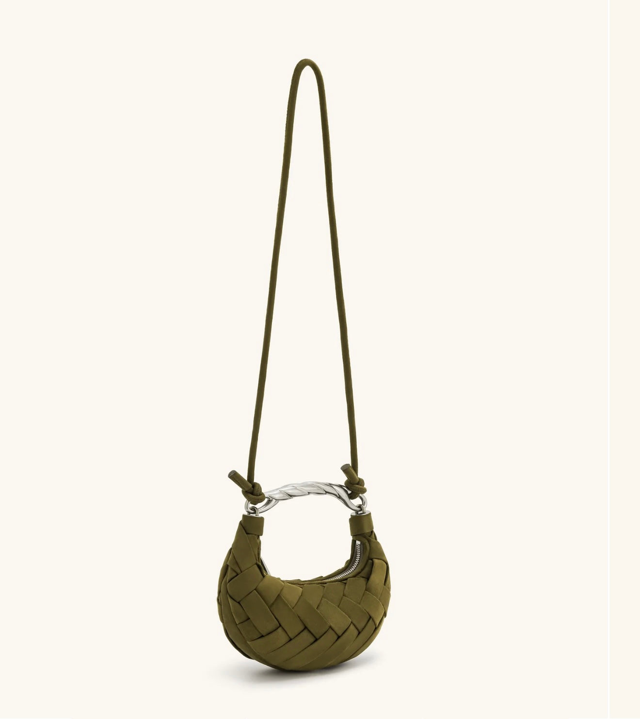 JW Pei Orla Weave Handbag (Dark Olive)