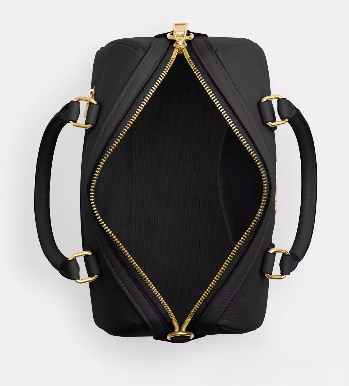 Coach Rowan Satchel Bag (Black/Gold)