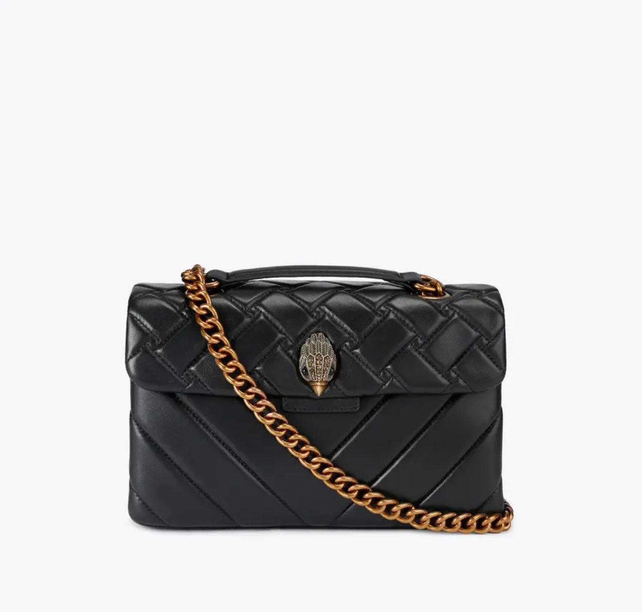 Kurt Geiger Leather Kensington Bag (Black) Large