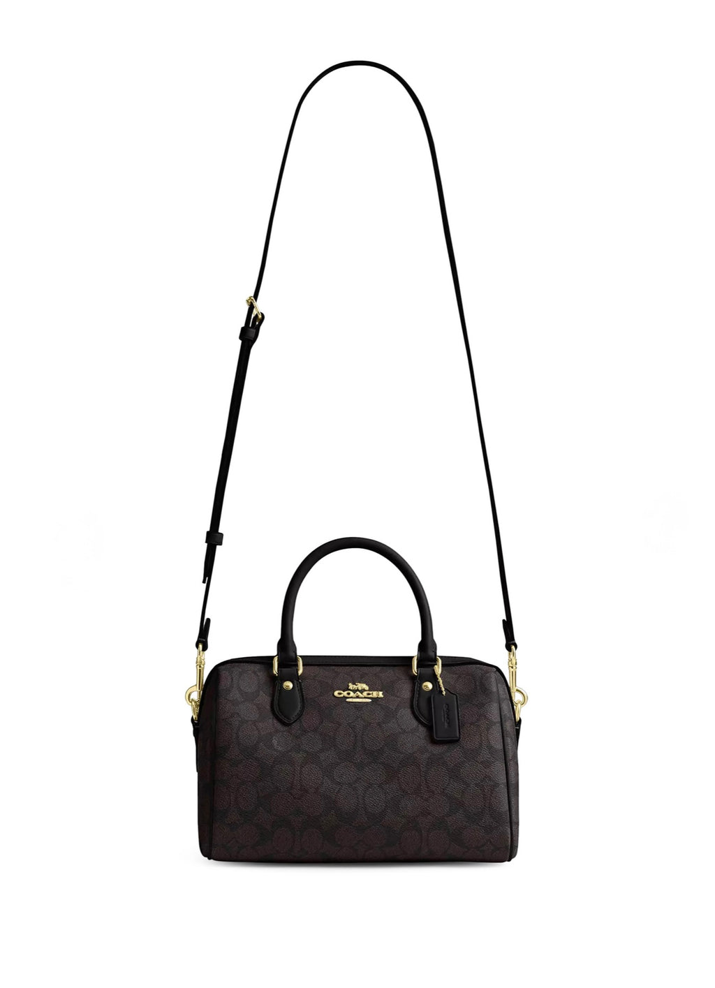 Coach Rowan Satchel Bag (Black/walnut/Brown)