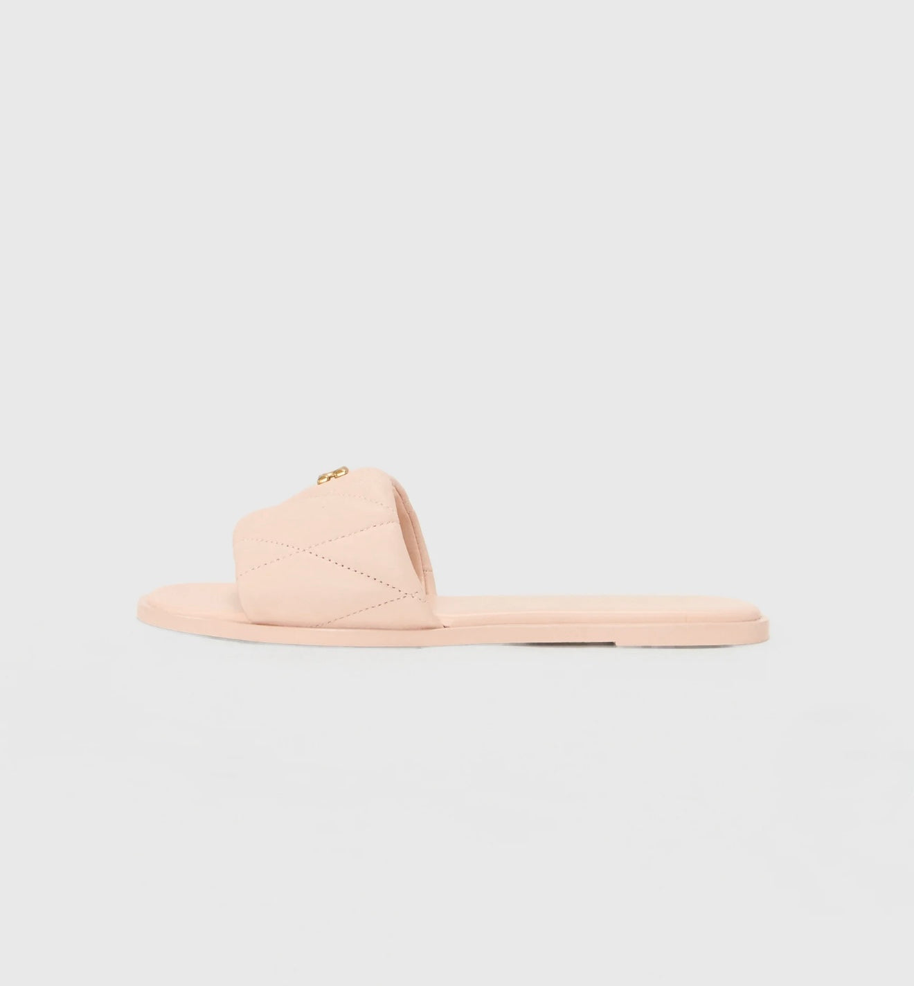 Coach Holly Quilted Leather Sandals (Blush)