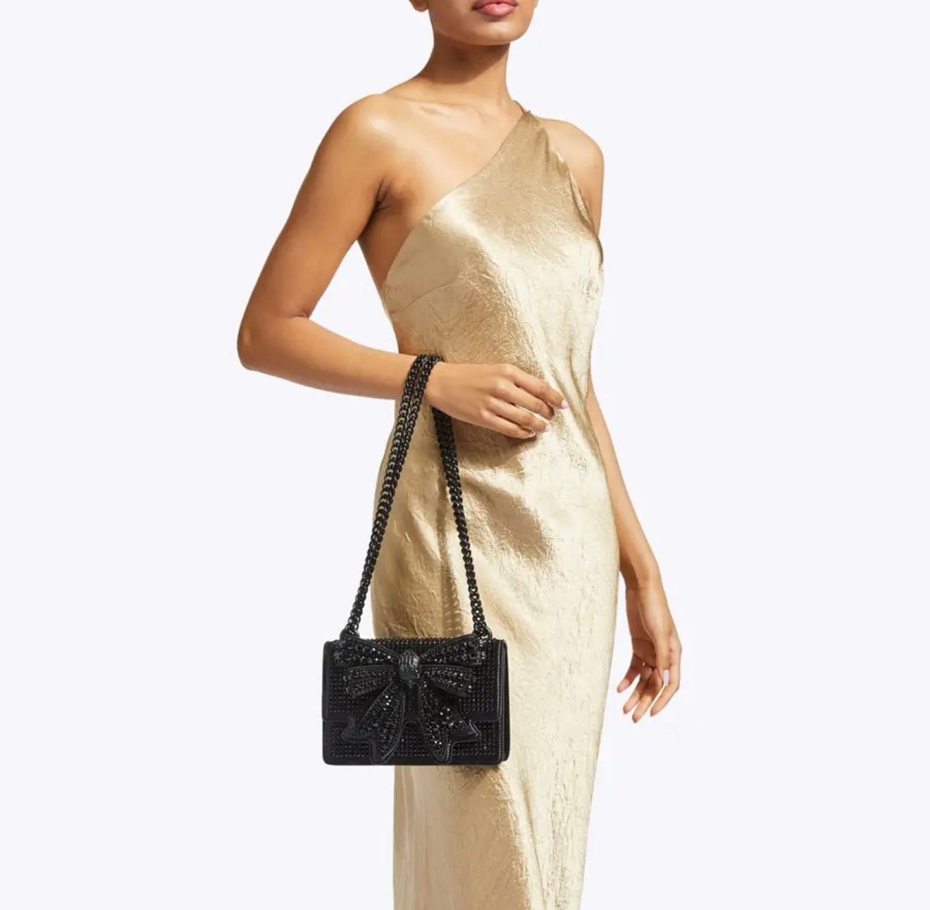 Kurt Geiger Shoreditch Drench Bow Bag (Black)
