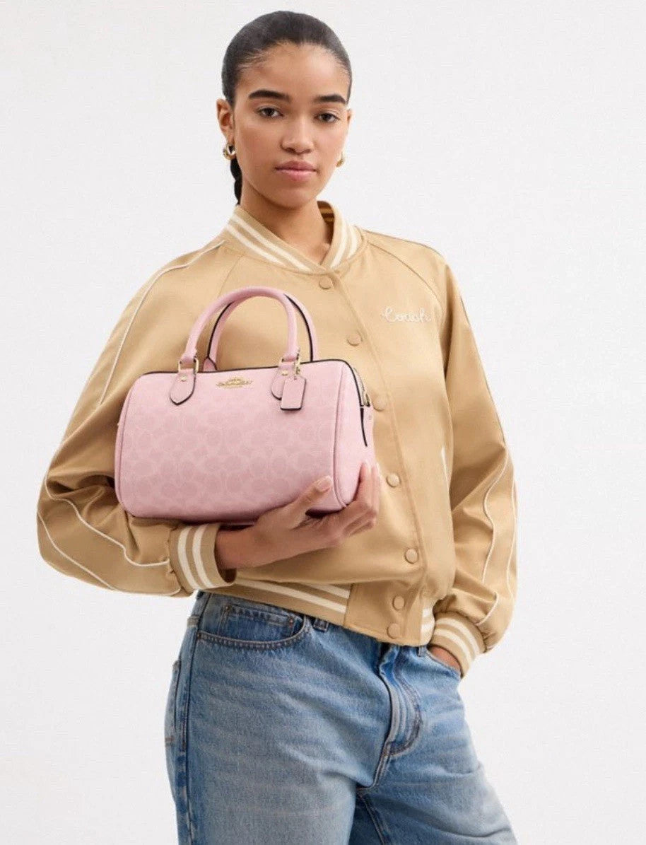Coach Rowan Satchel Bag (Powder Pink)
