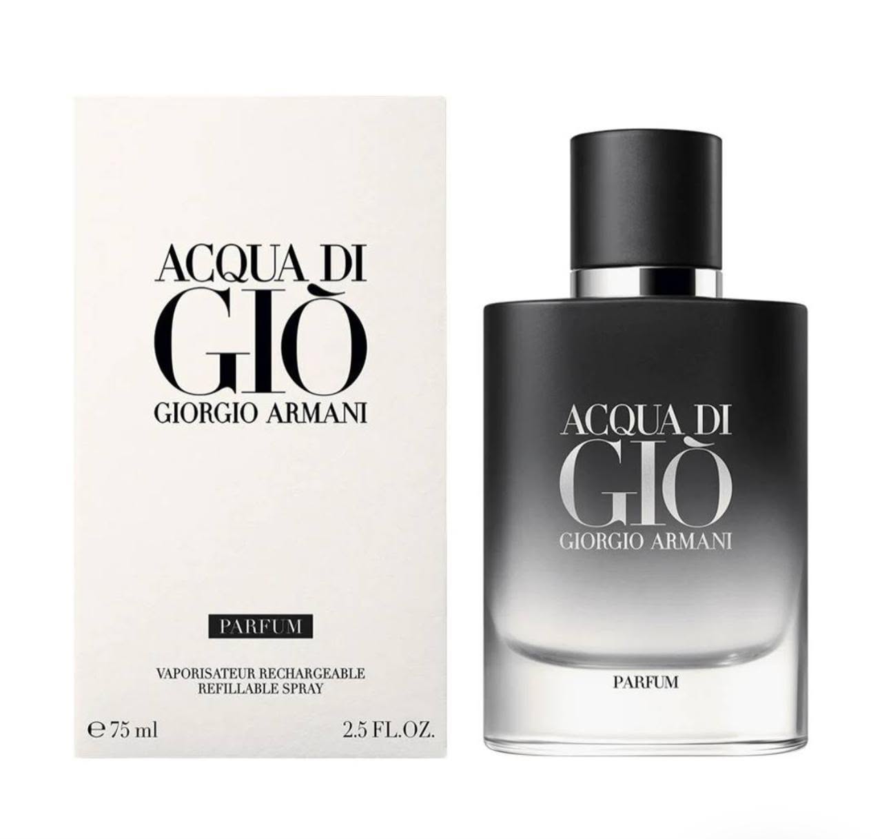 Giorgio Armani Acqua Di Gio (Vaporisateur Rechargeable Refillable Spray) 75 ML
