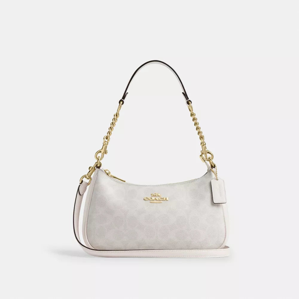 Coach Teri Shoulder Bag (Gold/Chalk)