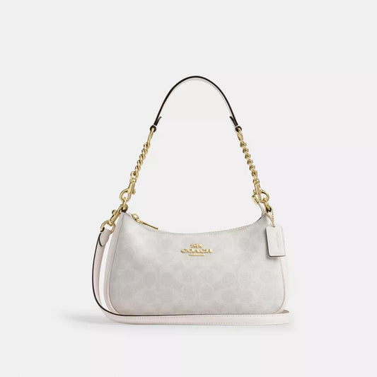 Coach Teri Shoulder Bag (Gold/Chalk)
