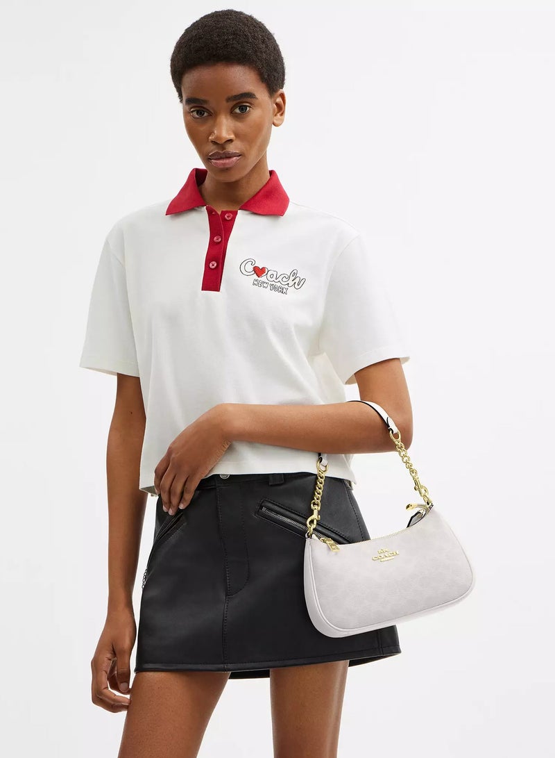 Coach Teri Shoulder Bag (Gold/Chalk)