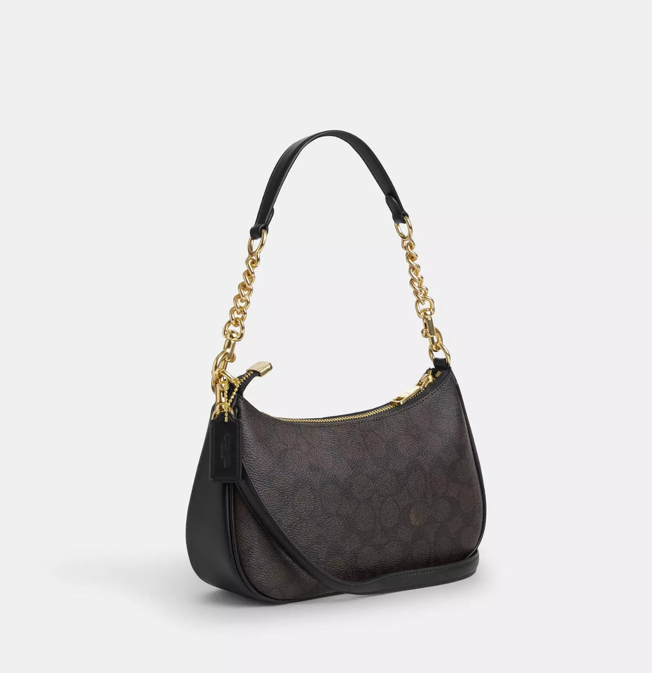 Coach Teri Shoulder Bag (Gold/Walnut/Black)