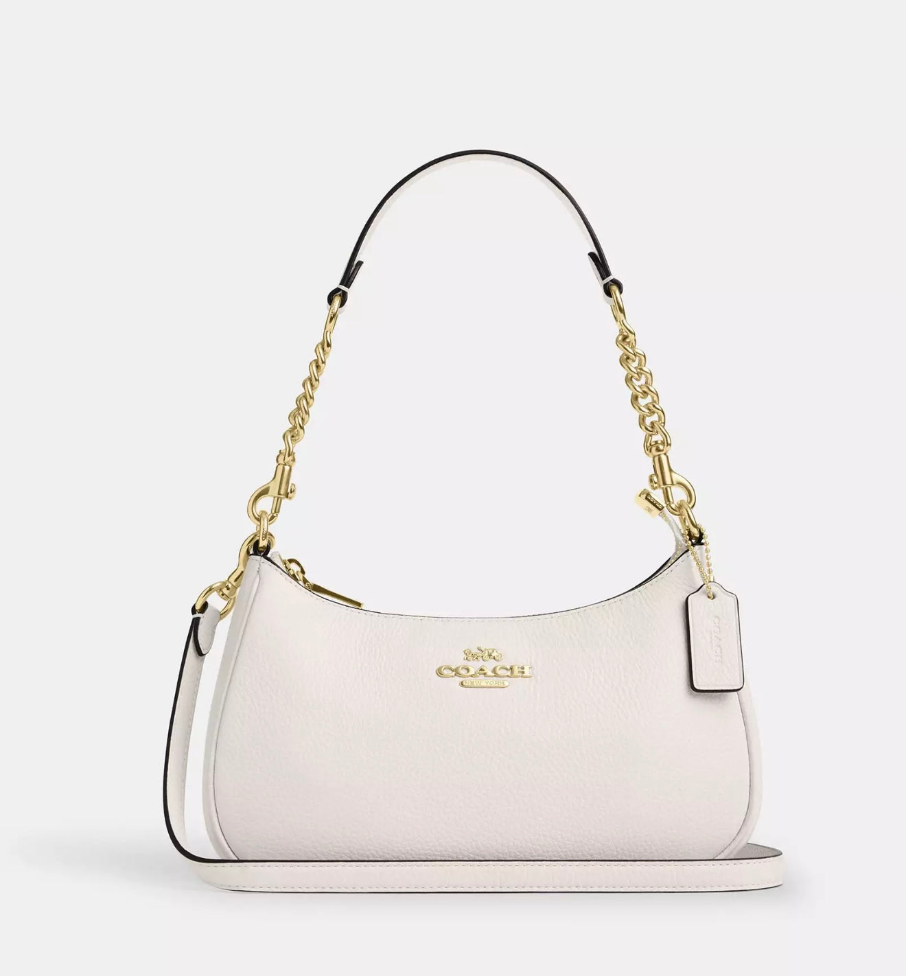 Coach Teri Shoulder Bag in Signature Canvas (White)